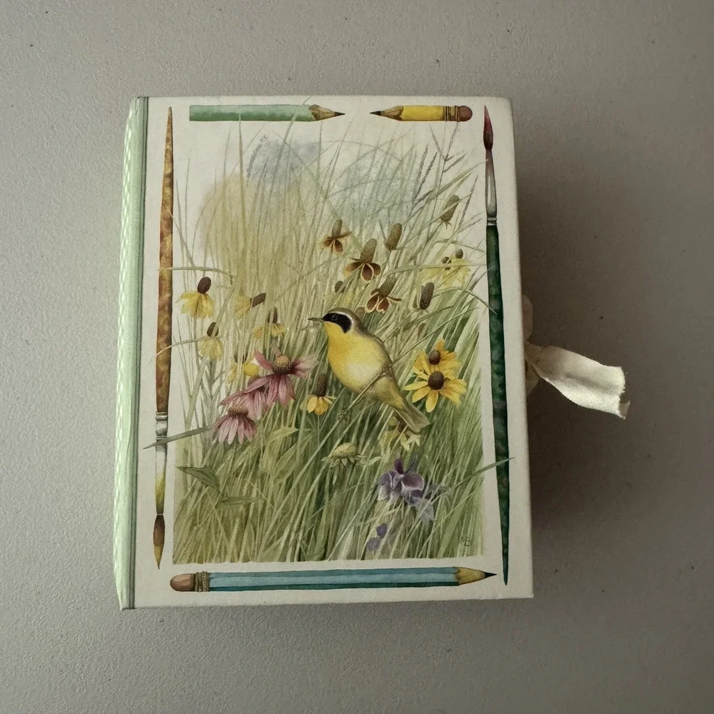 VTG Hallmark Marjolein Bastin 14 Note Cards Envelopes with Box Birds Wildflower